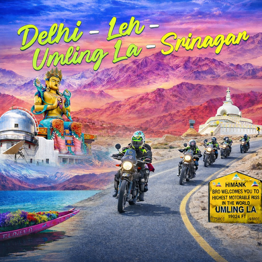 Ladakh Umling La Expedition | 9N10D | Leh Nubra Pangong Hanle
