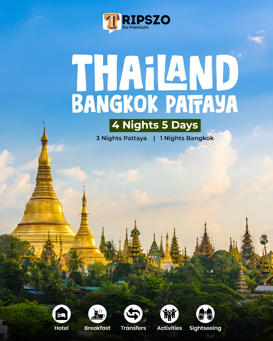 Thailand Highlights Package – Pattaya & Bangkok (4 Nights / 5 Days)