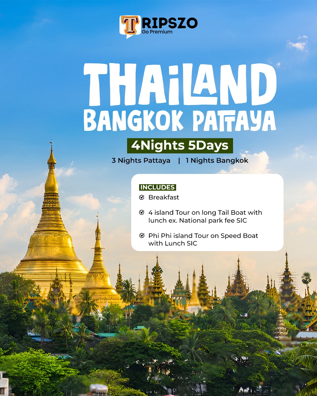 Thailand Highlights Package – Pattaya & Bangkok (4 Nights / 5 Days)